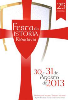 Cartel presentado a concurso para ser la imagen de Festa da Istoria 2013